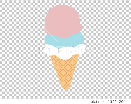 Cute ice cream illustration Cute ice cream illustration 139542044