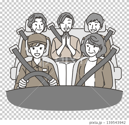 老年人乘坐購物輔助車輛外出 老年人乘坐購物輔助車輛外出 139543942