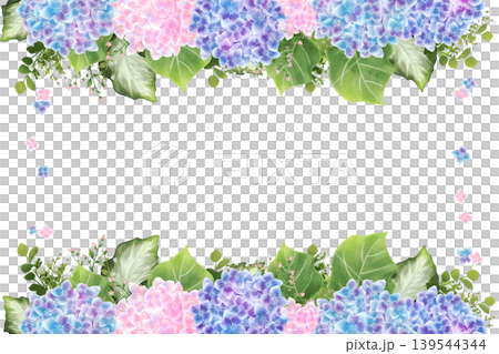 Hydrangea frame 3 (no border) 139544344