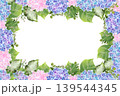 紫陽花のフレーム4 139544345