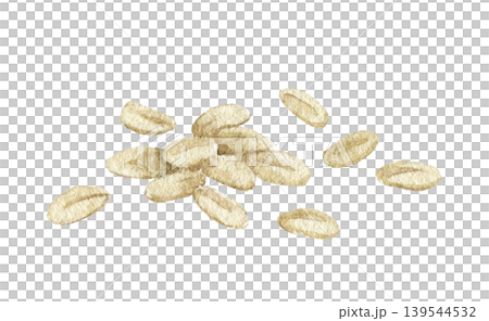 Watercolor illustration of small garden seeds for planting and greenhouse projects. Botanical element for farming themes, spring compositions, countryside decoration and seasonal designs. Watercolor illustration of small garden seeds for planting and greenhouse projects. Botanical element for farming themes, spring compositions, countryside decoration and seasonal designs. 139544532