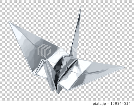 Origami crane (silver) Origami crane (silver) 139544534
