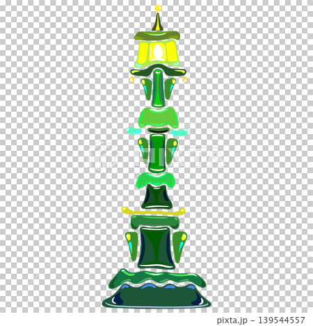 Artistic design by shape blocks green streetlamp cartoon illustration Artistic design by shape blocks green streetlamp cartoon illustration 139544557