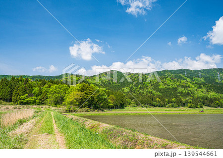 奥琵琶湖の田園風景 滋賀県長浜市西浅井町 奥琵琶湖の田園風景 滋賀県長浜市西浅井町 139544661
