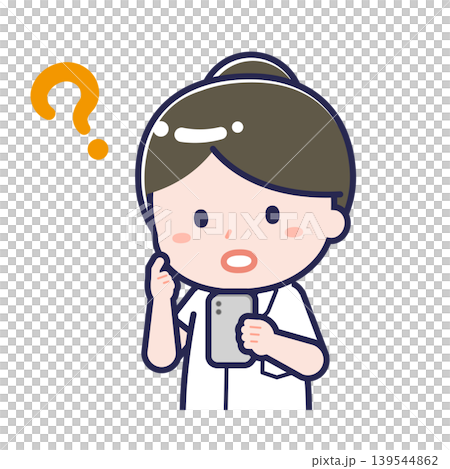 "Nurse 01" woman using a smartphone "Nurse 01" woman using a smartphone 139544862