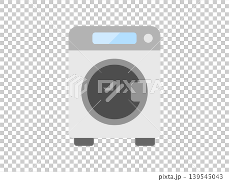 ドラム式洗濯機のアイコンのイラスト ドラム式洗濯機のアイコンのイラスト 139545043