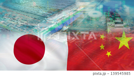 Japan China business trade and economic relationship. China electric car investment in Japan economy. Japanese companies go Zero China policy concept. Japan and china politics conflict. Trade war. Japan China business trade and economic relationship. China electric car investment in Japan economy. Japanese companies go Zero China policy concept. Japan and china politics conflict. Trade war. 139545985