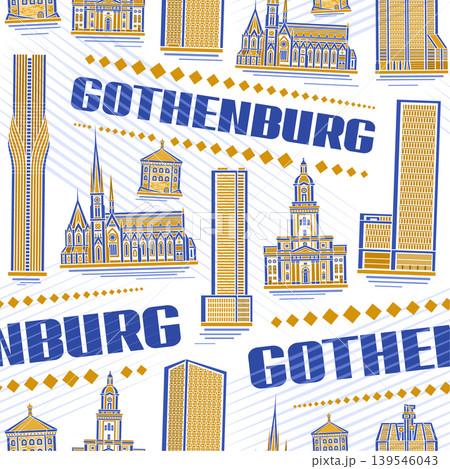 Vector Gothenburg Seamless Pattern 139546043