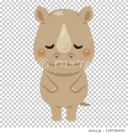 お辞儀するサイキャラクターイラスト 139546495