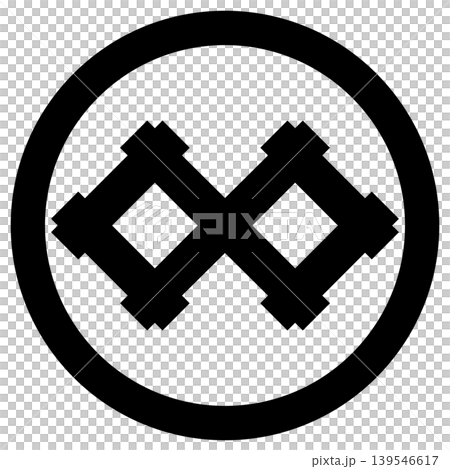 家紋です。丸に持合い隅立て平井筒といいます。 家紋です。丸に持合い隅立て平井筒といいます。 139546617