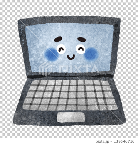 可愛的手繪筆記型電腦插圖 可愛的手繪筆記型電腦插圖 139546716