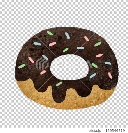 Cute hand-drawn donut illustration material Cute hand-drawn donut illustration material 139546719