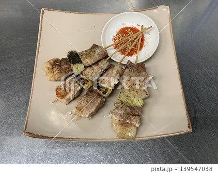 豚バラねぎま串 139547038