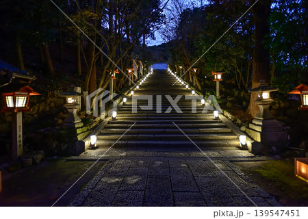 嵐山花灯路　法輪寺　石段 139547451