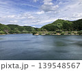 三重県名張市の比奈知ダムから見たダム湖 139548567