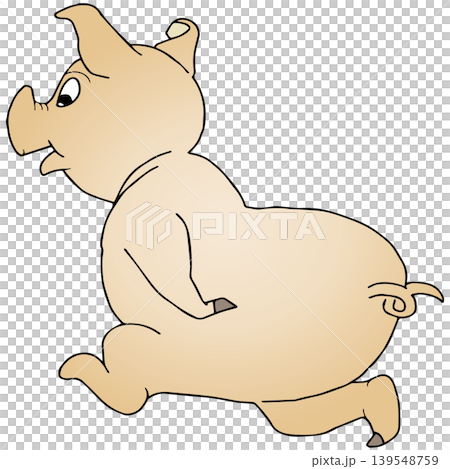 愉快な動物イラスト☆ブタさん 139548759
