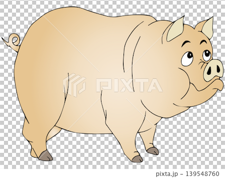 愉快な動物イラスト☆ブタさん 139548760