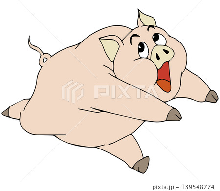 愉快な動物イラスト☆ブタさん 139548774