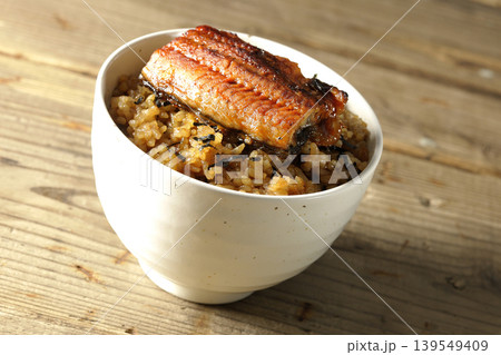 ミニ鰻丼の単品撮影 139549409