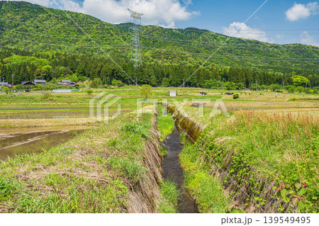 奥琵琶湖の田園風景 滋賀県長浜市西浅井町 奥琵琶湖の田園風景 滋賀県長浜市西浅井町 139549495