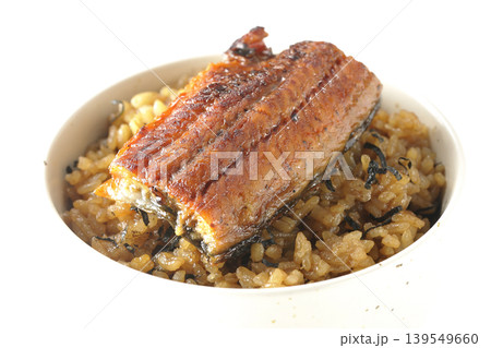 ミニ鰻丼を白背景で単品撮影 ミニ鰻丼を白背景で単品撮影 139549660