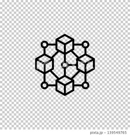 Blockchain Network and Decentralized Ledger Icon Blockchain Network and Decentralized Ledger Icon 139549765