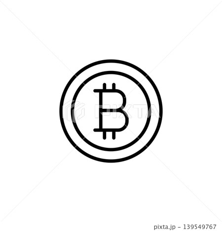 Bitcoin Cryptocurrency Financial Icon 139549767