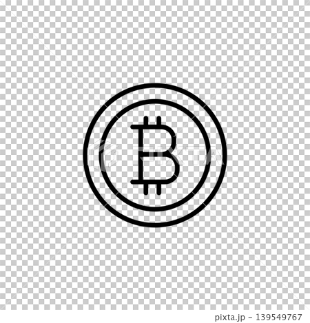Bitcoin Cryptocurrency Financial Icon 139549767