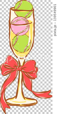 Pink Tennis Ball with Red Bow Whimsical Hand Drawn Pink Tennis Ball with Red Bow Whimsical Hand Drawn 139549901