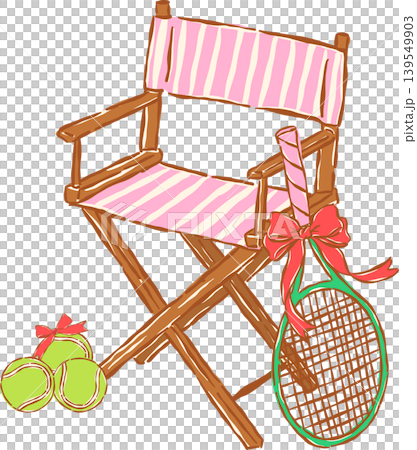 Pink Tennis Ball with Red Bow Whimsical Hand Drawn Pink Tennis Ball with Red Bow Whimsical Hand Drawn 139549903