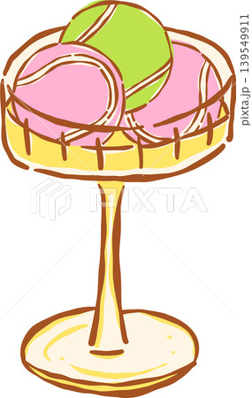 Pink Tennis Ball with Red Bow Whimsical Hand Drawn Pink Tennis Ball with Red Bow Whimsical Hand Drawn 139549911