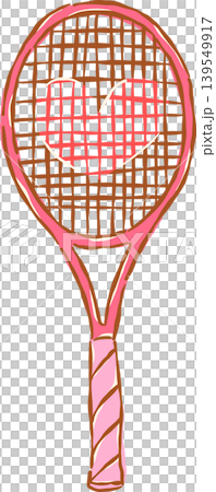 Pink Tennis Ball with Red Bow Whimsical Hand Drawn Pink Tennis Ball with Red Bow Whimsical Hand Drawn 139549917