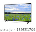 Blue cornflowers field on smart television screen 139551709