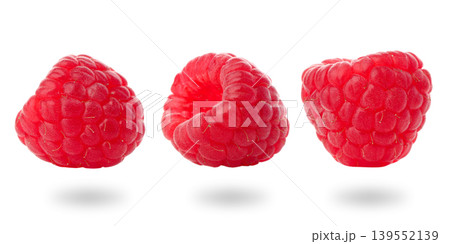Raspberries shown from front, side, and a top view, PNG Raspberries shown from front, side, and a top view, PNG 139552139