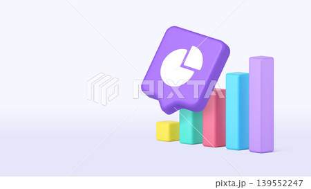 Marketing Data Analysis And Statistics 3d Banner Template Vector Illustration For Web. Marketing Data Analysis And Statistics 3d Banner Template Vector Illustration For Web. 139552247