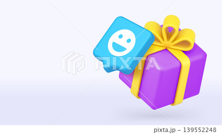 Customer Loyalty Program Bonus 3d Banner Template Vector Illustration For Web Promotion. 139552248