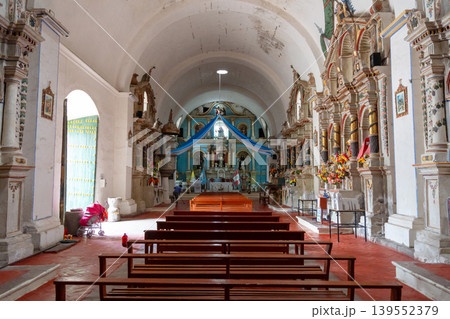Interior of a church in Colca Canyon, Peru Interior of a church in Colca Canyon, Peru 139552379