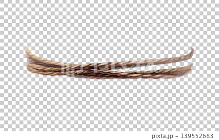 Watercolor jute twine rope for herbal pharmacy. Natural hemp string for apothecary label attachment, craft medicine packaging design, rustic gift wrap element and organic remedy bottle graphics Watercolor jute twine rope for herbal pharmacy. Natural hemp string for apothecary label attachment, craft medicine packaging design, rustic gift wrap element and organic remedy bottle graphics 139552683