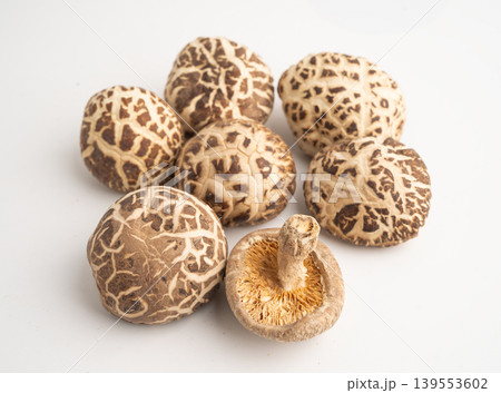 Dried shiitake mushroom, organic nature healthy food. Dried shiitake mushroom, organic nature healthy food. 139553602