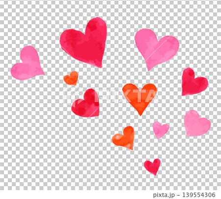 Watercolor illustration of a heart shape. Background material. Watercolor illustration of a heart shape. Background material. 139554306