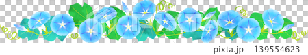 水彩風朝顔のイラスト・青 水彩風朝顔のイラスト・青 139554623
