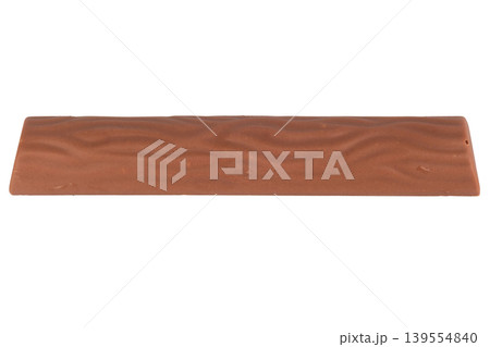 Long chocolate bar isolated on white background Long chocolate bar isolated on white background 139554840