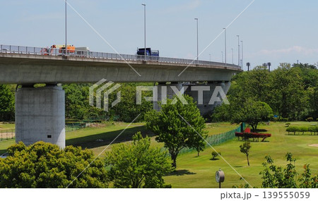 上武道路と吉岡緑地運動公園 上武道路と吉岡緑地運動公園 139555059