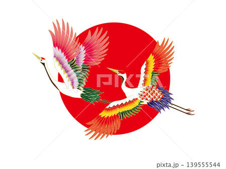 鶴イラスト 139555544