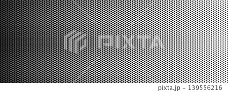 Honeycomb carbon pattern with hexagon mesh for tech and futuristic design. Dark nano fiber texture fades from solid to light tone. Small honeycomb vector background with geometric bg Honeycomb carbon pattern with hexagon mesh for tech and futuristic design. Dark nano fiber texture fades from solid to light tone. Small honeycomb vector background with geometric bg 139556216