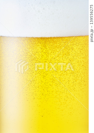 グラスに注がれた生ビール、クローズアップ グラスに注がれた生ビール、クローズアップ 139556275