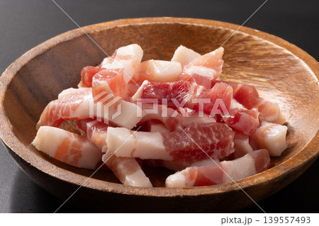 ［豚バラ肉　輸入］生ベーコン　スライス（パンチェッタ） 139557493