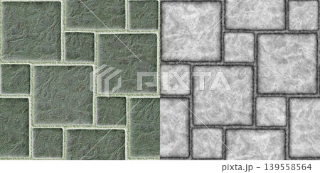 Dark Garden Walkway and Height Map Comparison Display Dark Garden Walkway and Height Map Comparison Display 139558564
