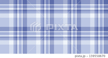 Swatch seamless pattern plaid, repetition vector fabric textile. Veil tartan background texture check in blue and light colors. Swatch seamless pattern plaid, repetition vector fabric textile. Veil tartan background texture check in blue and light colors. 139558670