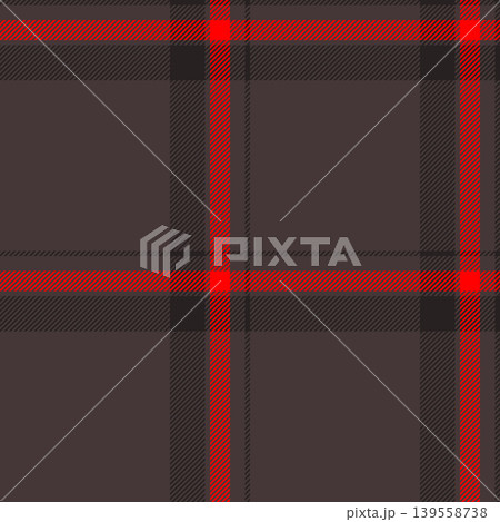 Genuine pattern textile tartan, throw plaid seamless texture. Flow vector check background fabric in dark and red colors. Genuine pattern textile tartan, throw plaid seamless texture. Flow vector check background fabric in dark and red colors. 139558738